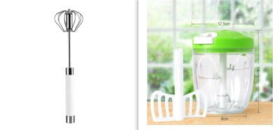 Semi-automatic Stainless Steel Egg Beater Hand Pressure - Smart Nest Gadgets