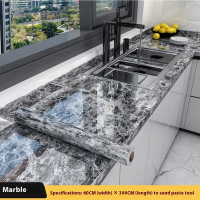 Marbling Thickened Self-adhesive Waterproof Anti-oilproof - Smart Nest Gadgets