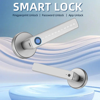 XSDTS Smart Door Lock Handle With Fingerprint Key - Smart Nest Gadgets