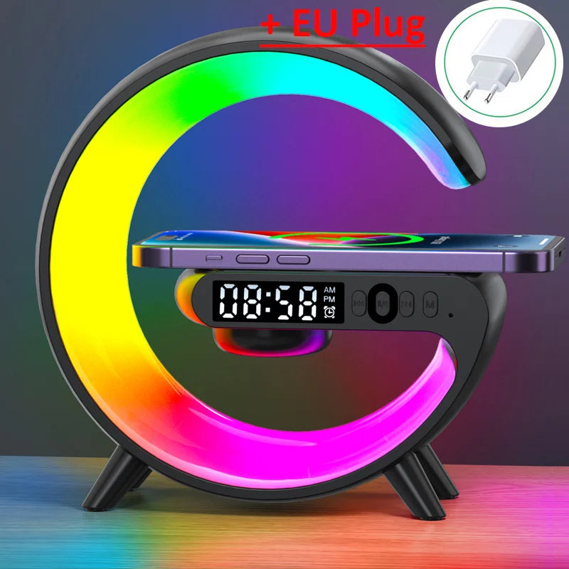 Multifunction Wireless Charger Pad Stand Speaker - Smart Nest Gadgets