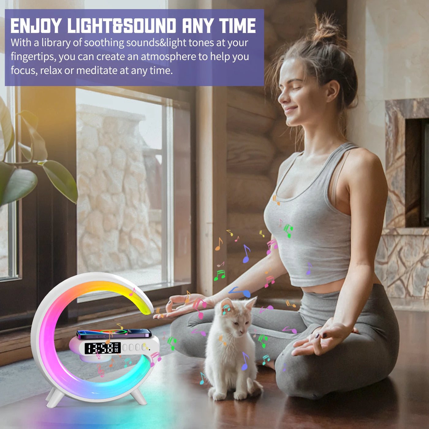 Multifunction Wireless Charger Pad Stand Speaker - Smart Nest Gadgets