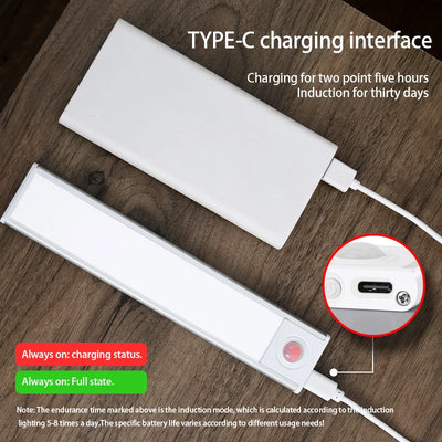 LED Motion Sensor Light Night Light Wireless USB Under - Smart Nest Gadgets
