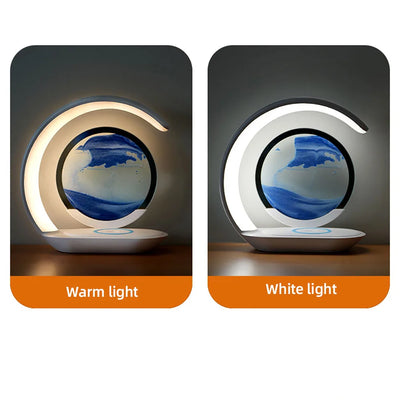 Quicksand Table Lamp Wireless Charging Desk Lamp - Smart Nest Gadgets