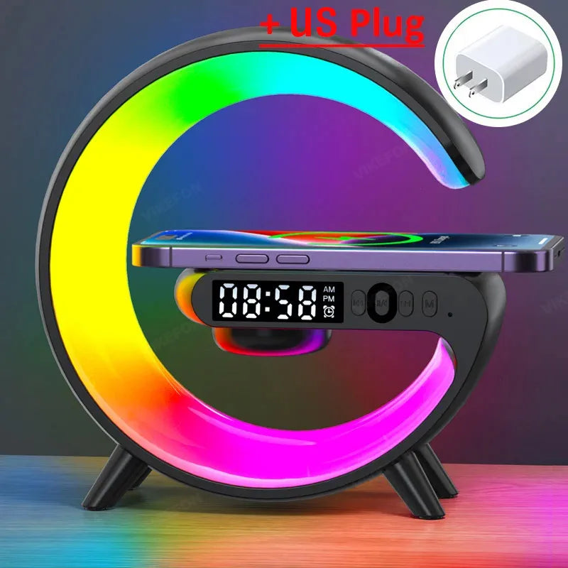 Multifunction Wireless Charger Pad Stand Speaker - Smart Nest Gadgets