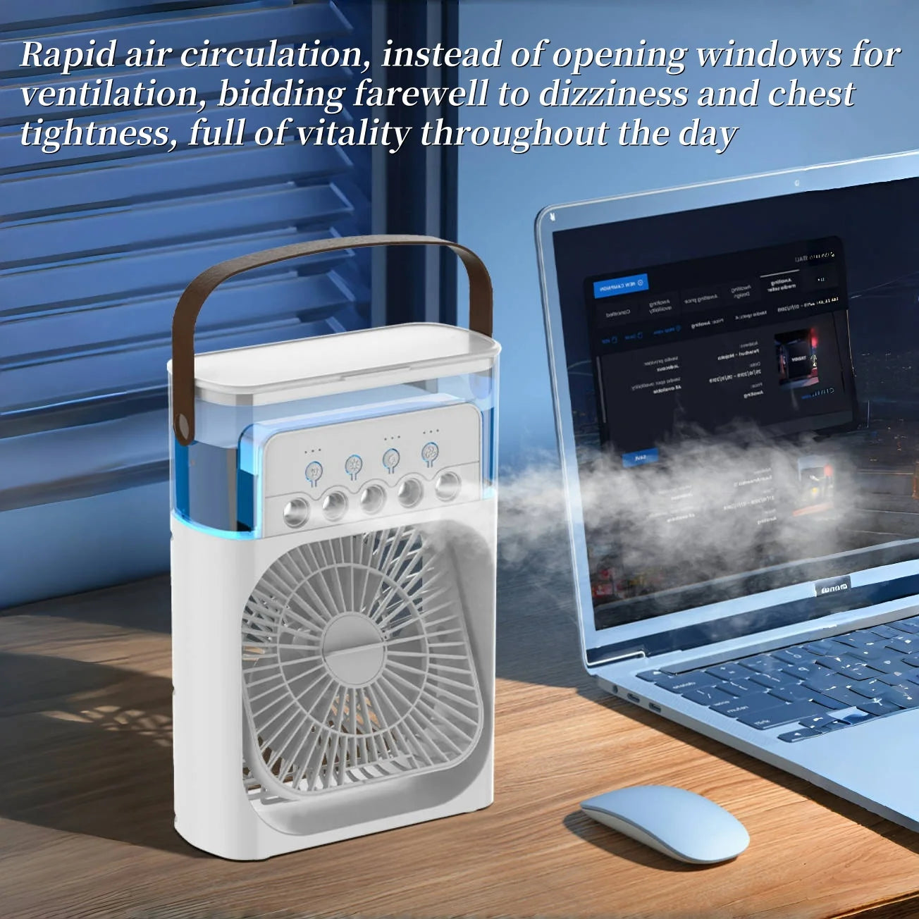 Spray fan portable household three in one small air cooler - Smart Nest Gadgets