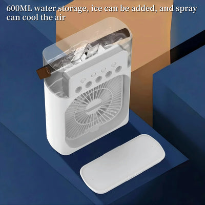 Spray fan portable household three in one small air cooler - Smart Nest Gadgets