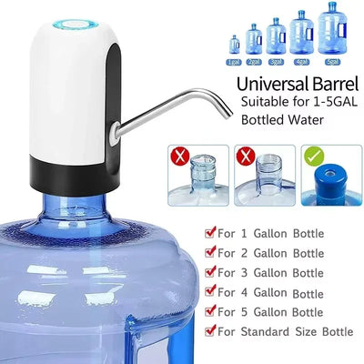 Water Bottle Pump Charging One Click Auto Switch - Smart Nest Gadgets