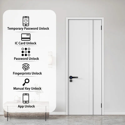 XSDTS Smart Door Lock Handle With Fingerprint Key - Smart Nest Gadgets